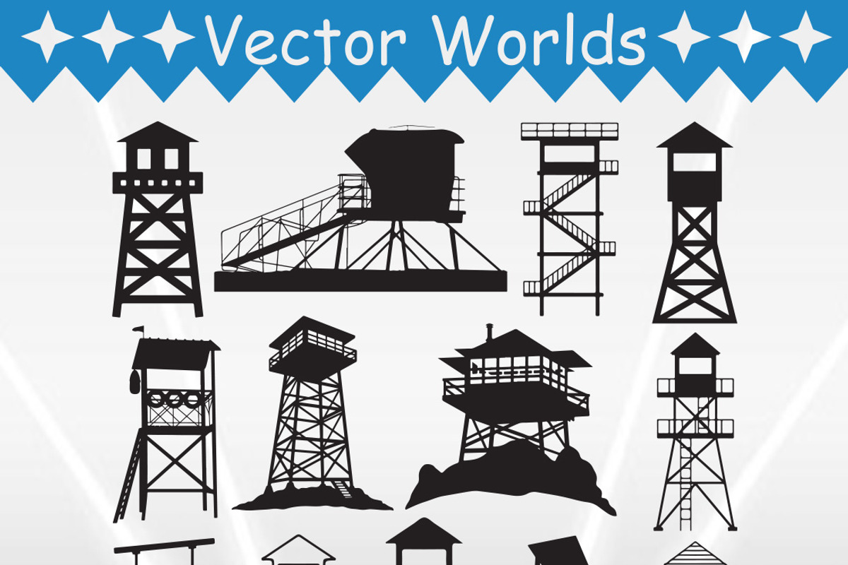 Watch Tower Svg, Watch, Tower Svg, an Object Graphic by VectorWorlds (Photo 2 of 3)