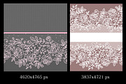 Lace roses frames and ribbons., a Pattern Graphic by Ajuga (Thumbnail 3 of 7)
