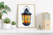 Watercolor Gothic Garden Clipart, an Illustration by Canvas Craft (Thumbnail 3 of 8)