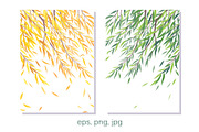 Weeping Willow Branches, a Decorative Illustration by Valentyna Smordova (Thumbnail 6 of 7)