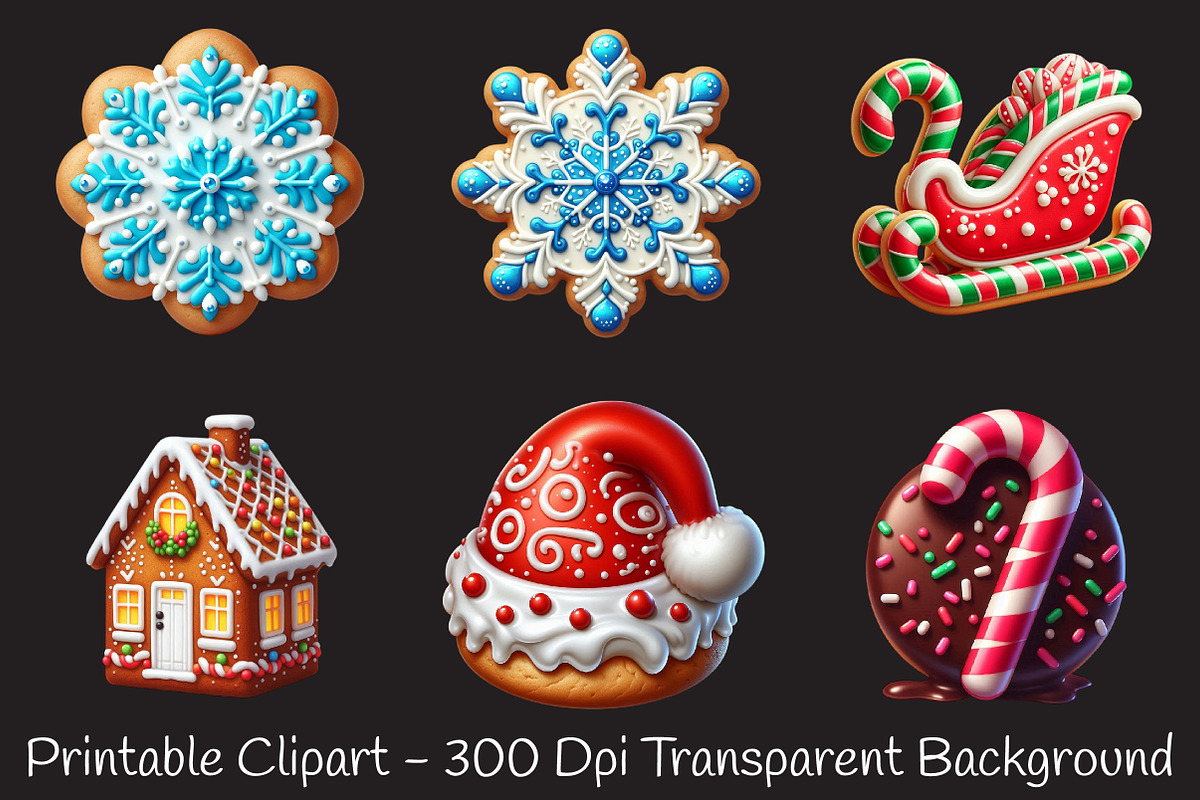 Christmas Cookies & Treats Clipart P, an Illustration by RobertsArt (Photo 3 of 7)