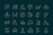 Corporate Finance Icon Set, an Outline Icon by Prosymbols (Thumbnail 8 of 8)