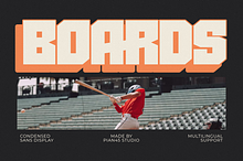 Boards - Condensed Sans Display Font