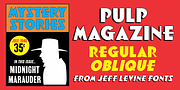 Pulp Magazine JNL, a Sans Serif Font by Jeff Levine Fonts (Thumbnail 1 of 5)