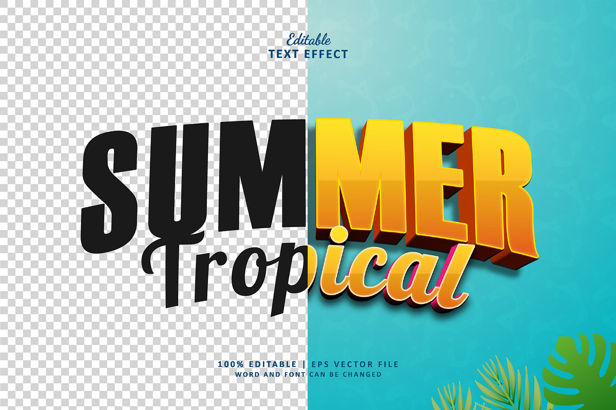 Text Effect Summer Tropical, a Layer Style Add-On by Navy Graphic (Photo 2 of 2)