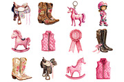 Watercolor Horse Clipart, a Graphic by CitraGraphics (Thumbnail 2 of 4)