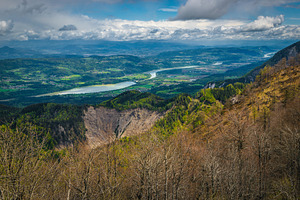 Drava river view from the Golica, a Nature Photo by Alpine Dreams