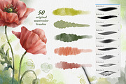 Watercolor Procreate Brushes., a Brush Add-On by VetaDesign (Thumbnail 2 of 7)