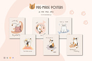 Sassy Whiskers – Cute Cat Vector Set, an Animal Illustration by feverfew.an (Thumbnail 8 of 11)