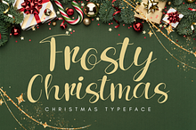 Frosty Christmas handwritten script