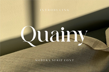 Quainy Modern Serif Font