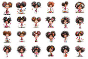 Quirky Black Girl Clipart, an Illustration by CreationArt (Thumbnail 2 of 4)