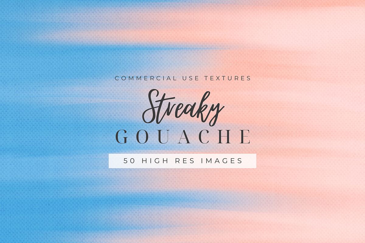 Streaky Gouache Texture Pack, a Texture Graphic by Printable Pretty Studio (Photo 3 of 11)