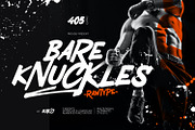 Bare Knuckles - Rawtype, a Script Font by ikiiko (Thumbnail 1 of 7)