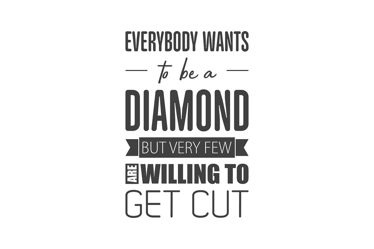 Vector Vintage Typographic Quotes., a Decorative Illustration by Gomolach (Photo 3 of 11)