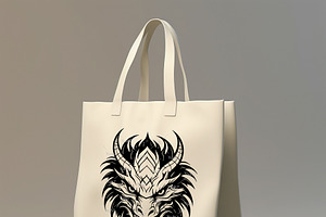 Vector Of Dragon Head Design.