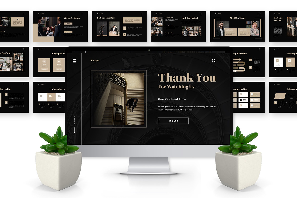 Lawyer - Law Powerpoint, a Presentation Template by Deepslide Studio (Photo 3 of 6)