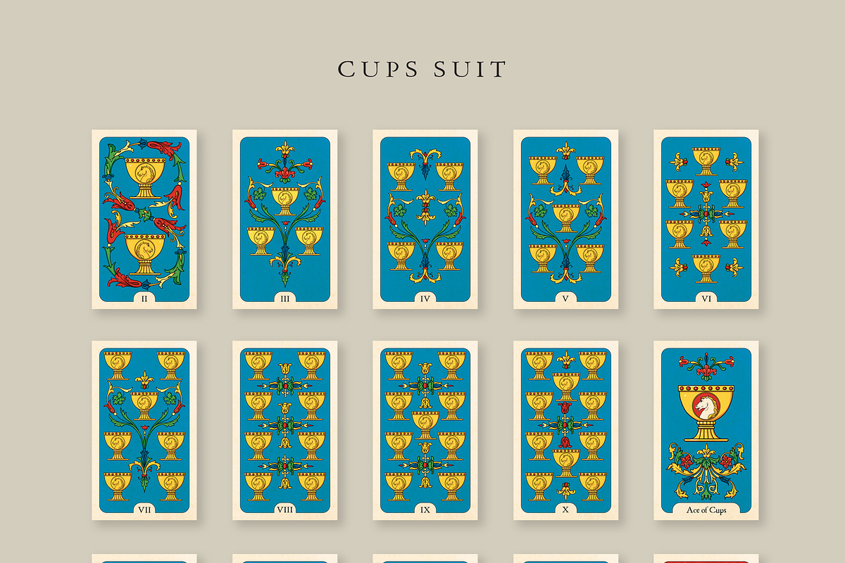 Horse Tarot Minor Arcana Deck, a Decorative Illustration by Olga Begak Art & Design (Photo 2 of 9)