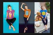 T-Shirt Mock-Up Set, a Shirt Mockup by Freeman Studio (Thumbnail 7 of 15)