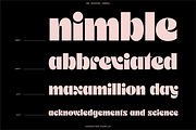 Modern Ombra - Quirky Display Font, a Sans Serif Font by Bnick (Thumbnail 10 of 11)