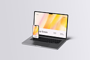 Phone And Laptop Mockup, a Device Mockup by Riel Concept (Thumbnail 3 of 8)