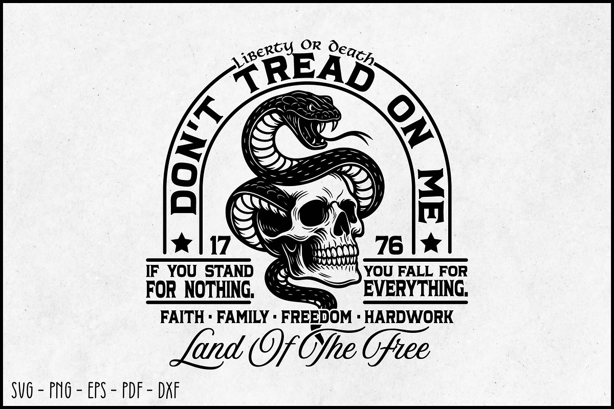 Don't Tread On Me SVG, an Object Graphic by BeeCraftR (Photo 1 of 5)