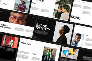 SOHO - Fashion Brand Identity PPT, a Presentation Template by studiobasic