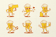 Beer Glass Cartoon Mascot Character, an Illustration by Vasya Kobelev (Thumbnail 4 of 8)