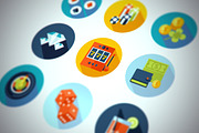 Set of flat casino icons., an Icon by painterr (Thumbnail 1 of 4)