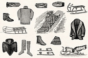 Winter Holidays - Vintage Engravings, a Decorative Illustration by Graphic Goods (Thumbnail 4 of 10)