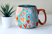Graphic Hearts Procreate/Affinity, a Brush Add-On by DeloresArt (Thumbnail 9 of 15)
