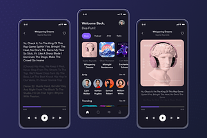 Music Player - Mobile Apps UI Kits