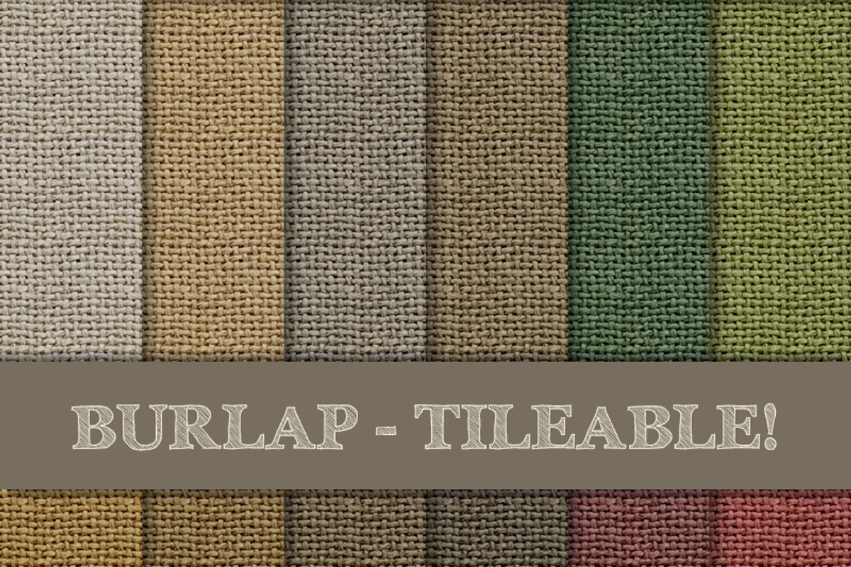 Burlap Tileable Seamless Patterns