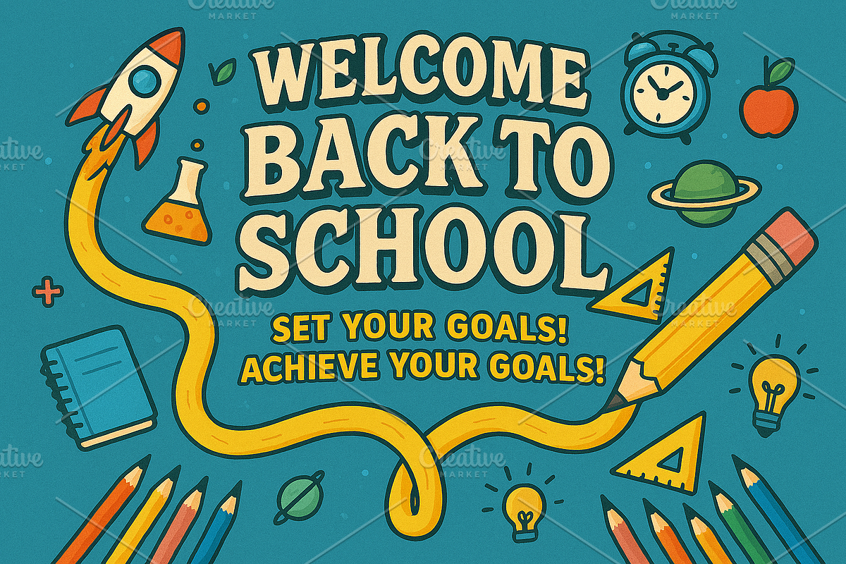 Welcome Back to School with Colorful, a School & Education Photo by Design_Planet (Photo 5 of 7)