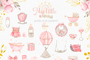 My little girl. Watercolor collectio, an Object Graphic by Ana-Sakuta (Thumbnail 18 of 22)