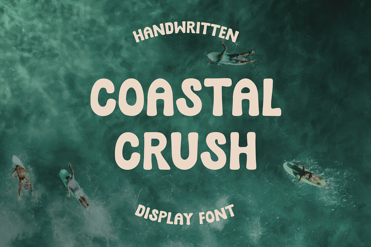 COASTAL CRUSH by Meg Tay Creative, a Sans Serif Font by Meg Tay Creative (Photo 1 of 5)