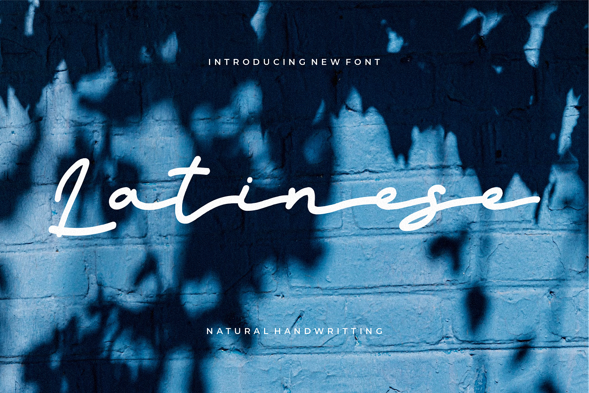 Latinese, a Handwritten Font by elevencreateam (Photo 1 of 9)