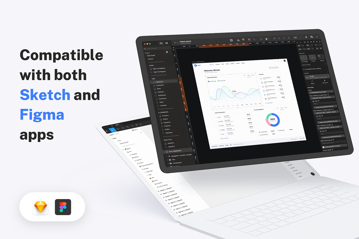 IODash Multipurpose Dashboard UI Kit, an UI Kit Template by WhiteUI.Store