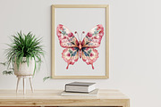 Blush and Pink Butterflies Clipart, an Illustration by Libby Wishes (Thumbnail 4 of 7)