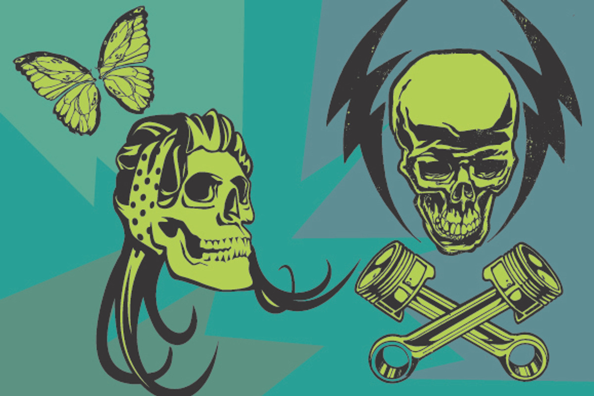SKULLS and WINGS, an Object Graphic by SteveKnerem (Photo 2 of 2)