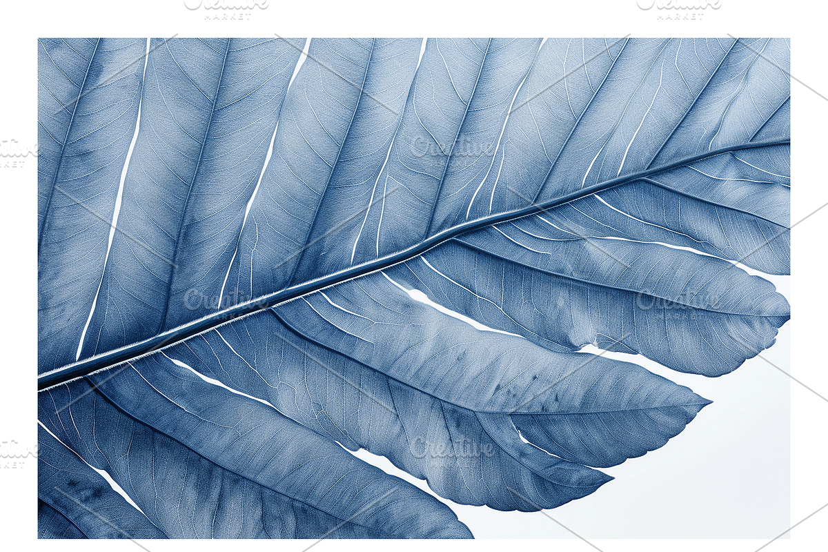 Cyle Collection · Blue Tone Leaves, a Background Graphic by milatovar (Photo 28 of 32)