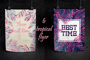 6 tropical flyers, a Flyer Template by zeffir (Thumbnail 1 of 4)