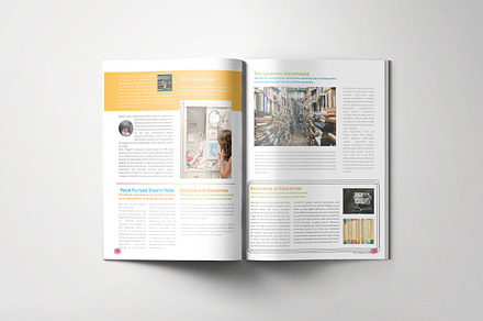 School Newsletter, a Magazine Template by Oktiva