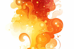 Colorful thumbs up illustration with a fiery swirl of vibrant colors, an Illustration by AS photostudio