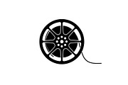 Classic Film Reel Silhouette Set, a Graphic by Designer_Momina (Thumbnail 5 of 14)