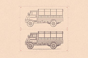 12 Vintage Outline Brushes, a Brush Add-On by 2DFUNS (Thumbnail 3 of 3)