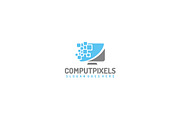 Computer Pixel Logo, a Branding & Logo Template by 3ab2ou (Thumbnail 1 of 3)