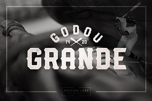 Godou Grande - Display Font, a Serif Font by BoxTube Labs