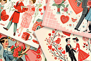 1960s Love Charm - Retro V-Day Art, an Illustration by Fun Digital (Thumbnail 3 of 5)