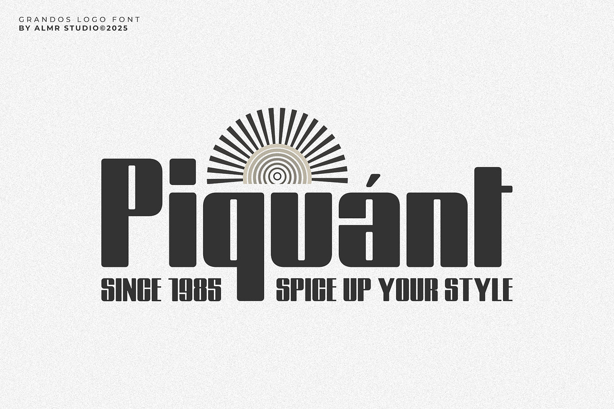Grandos - Logo Font, a Sans Serif Font by Almeera Std (Photo 3 of 7)